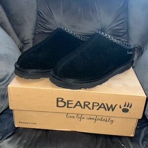 Bear Paw black slip-ons, Tabitha, size 7, worn once, inside